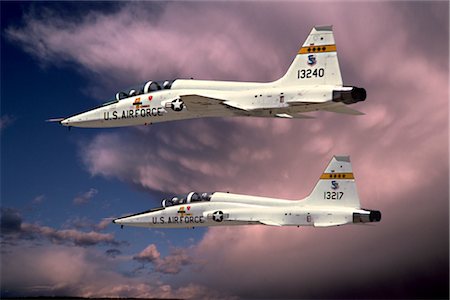 TWO USAF T-38 TALONS FLYING Stock Photo - Rights-Managed, Code: 846-02794642