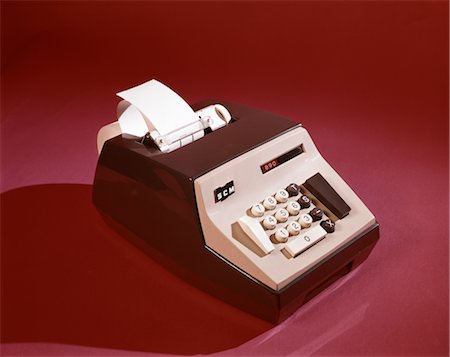 1960s 1970s OFFICE ADDING MACHINE CALCULATOR EQUIPMENT Stock Photo - Rights-Managed, Code: 846-02794934