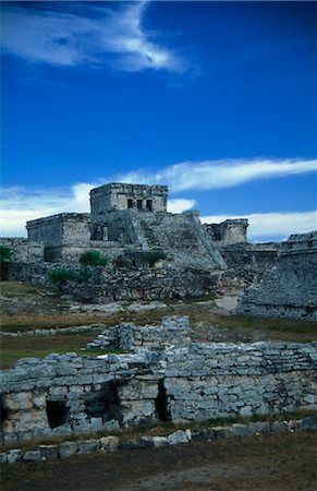 simsearch:846-03165283,k - MAYA RUINS TULUM, MEXICO YUCATAN Foto de stock - Con derechos protegidos, Código: 846-02795029