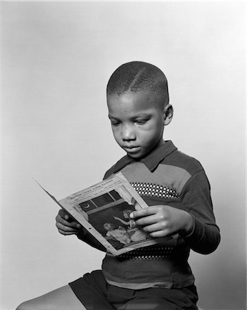 PORTRAIT BOY CHILD AFRICAN AMERICAN RETRO 1950s Stock Photo - Rights-Managed, Code: 846-02795729