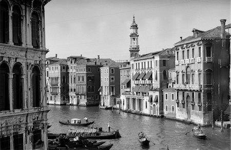 1920s 1930s GRAND CANAL FROM RIALTO BRIDGE VENICE ITALY Stock Photo - Rights-Managed, Code: 846-02796266