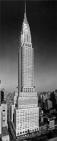 simsearch:846-02796582,k - ANNÉES 1930 1930 HAUTEUR VUE VERTICAL ÉTROIT D'ARCHITECTURE DE STYLE ART DÉCO DU CHRYSLER BUILDING LEXINGTON AVENUE 42ND STREET NEW YORK CITY MANHATTAN Photographie de stock - Rights-Managed, Code: 846-02796309