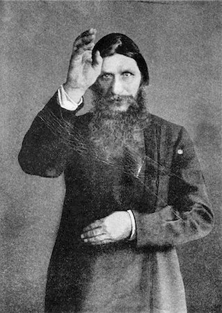 russian - PORTRAIT RASPUTIN BLESSING DISCIPLES MAD MONK RUSSIAN REVOLUTION FAVORED BY NICHOLAS II STARETS Stock Photo - Rights-Managed, Code: 846-02796455