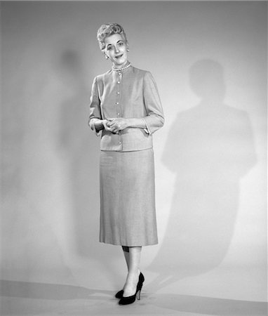 1950s WOMAN IN SUIT Stock Photo - Rights-Managed, Code: 846-02797181