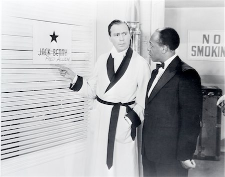 eddie - 1940s JACK BENNY & EDDIE ROCHESTER ANDERSON IN SCENE FROM THE FILM LOVE THY NEIGHBOR 1940 Stock Photo - Rights-Managed, Code: 846-02791831