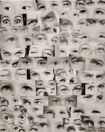 1960s MONTAGE OF EYES Stock Photo - Rights-Managed, Code: 846-02792470