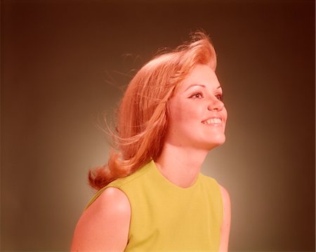 1960s PORTRAIT WOMAN PROFILE CHARTREUSE TOP Stock Photo - Rights-Managed, Code: 846-02792603