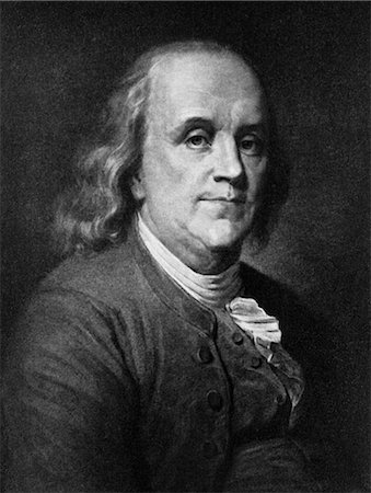 simsearch:846-02794399,k - HEAD & SHOULDERS PORTRAIT OF BENJAMIN FRANKLIN Stock Photo - Rights-Managed, Code: 846-02793247