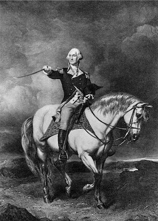 1917-ILLUSTRATION VON FAED GEORGE WASHINGTON BEI TRENTON Stockbilder - Lizenzpflichtiges, Bildnummer: 846-02793243