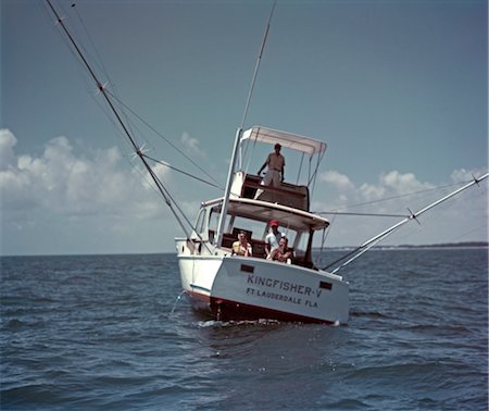 deep sea - 1960s DEEP SEA FISHING BOAT MEN FISHERMAN FORT LAUDERDALE Stock Photo - Rights-Managed, Code: 846-02793893