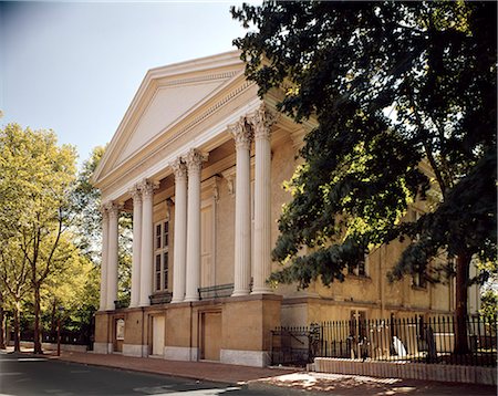 federal - L'ÉGLISE PRESBYTÉRIENNE DE VIEUX PINS FONDÉ 1768 PHILADELPHIA PA Photographie de stock - Rights-Managed, Code: 846-03164064