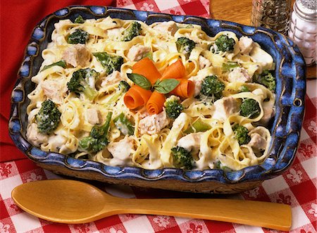 retro baking - TURKEY ALFREDO CASSEROLE Stock Photo - Rights-Managed, Code: 846-03164405