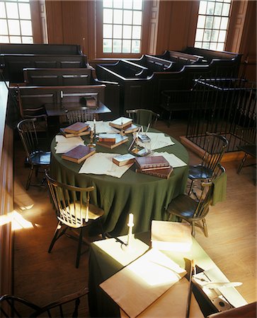 simsearch:846-03165219,k - INTÉRIEUR DE L'INDEPENDENCE HALL DE PHILADELPHIE PENNSYLVANIE ÉTATS-UNIS Photographie de stock - Rights-Managed, Code: 846-03164630