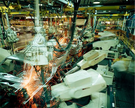 1980s ROBOT AUTO BODY WELDERS Stock Photo - Rights-Managed, Code: 846-03164736