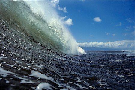 CURL D'OCÉAN PACIFIQUE CRESTING WAVE Photographie de stock - Rights-Managed, Code: 846-03165042