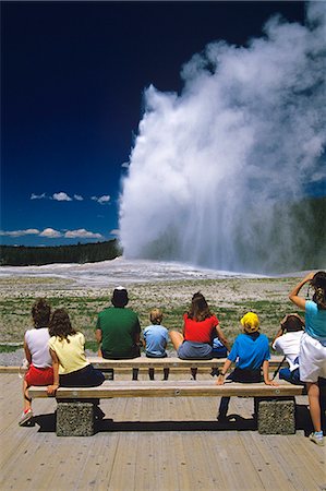 YELLOWSTONE NP WY OLD FAITHFUL GEYSER Stock Photo - Rights-Managed, Code: 846-03165356