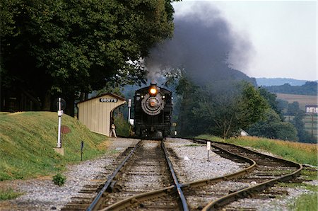 pennsylvanie - STRASBOURG CHEMIN DE FER DU COMTÉ DE LANCASTER PA Photographie de stock - Rights-Managed, Code: 846-03165350
