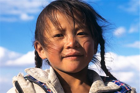 MONGOLIE PORTRAIT DE FILLE Photographie de stock - Rights-Managed, Code: 846-03165439