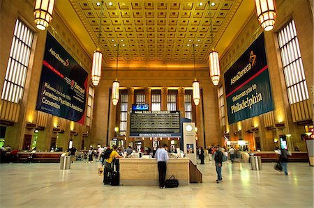 emploi du temps - PHILADELPHIE, PA TRAIN ANNEXE TABLEAU D'AFFICHAGE DANS 30TH STREET STATION Photographie de stock - Rights-Managed, Code: 846-03165506