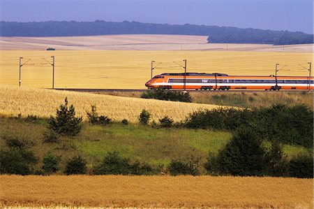 TGV TRAIN FRANCE Fotografie stock - Rights-Managed, Codice: 846-03165765