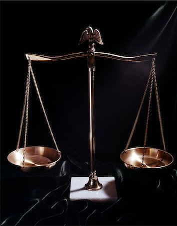 1960s BRASS SCALES ON BLACK VELVET MEASUREMENT BALANCE JUSTICE Stock Photo - Rights-Managed, Code: 846-03166034