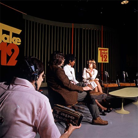 set - 1970s TELEVISION STUDIO SET NEWS TALK SHOW Stock Photo - Rights-Managed, Code: 846-03166117