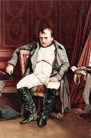 retro french - 1700s 1800s NAPOLEON BONAPARTE SEATED AT FONTAINEBLEAU Stock Photo - Rights-Managed, Code: 846-03163635