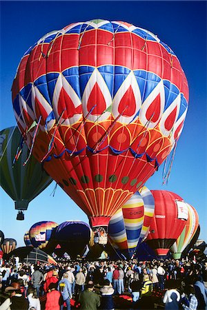 simsearch:846-03163644,k - 1980s HOT AIR BALLOONS FIESTA ALBUQUERQUE, NM Stock Photo - Rights-Managed, Code: 846-03163649