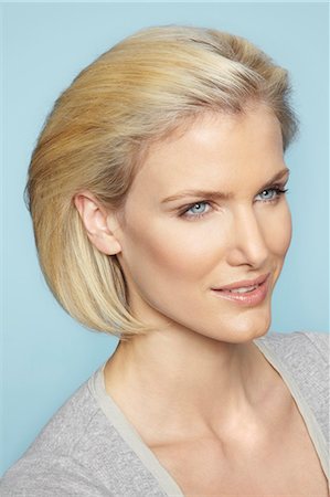 Blonde Blue Eyes Bob Hairstyles Stock Photos Page 1 Masterfile