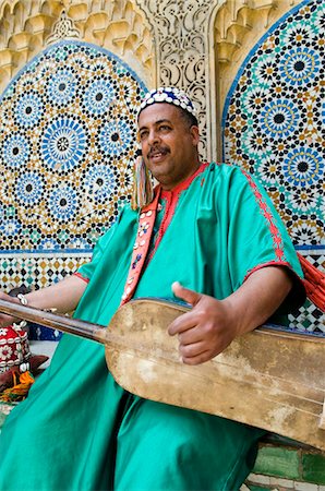 Gambri (guitar) player, Kasbah, Tangier, Morocco, North Africa, Africa Stock Photo - Rights-Managed, Code: 841-05784044