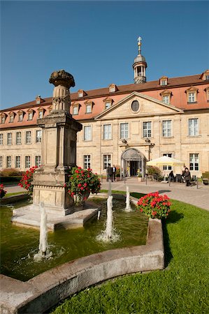 Hotel Residenzschloss, Bamberg, Bavière, Allemagne, Europe Photographie de stock - Rights-Managed, Code: 841-05784167