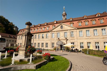 Hotel Residenzschloss, Bamberg, Bavière, Allemagne, Europe Photographie de stock - Rights-Managed, Code: 841-05784168