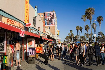 Geschäfte am Venice Beach Boardwalk, Los Angeles, California, Vereinigte Staaten von Amerika, Nordamerika Stockbilder - Lizenzpflichtiges, Bildnummer: 841-05784269