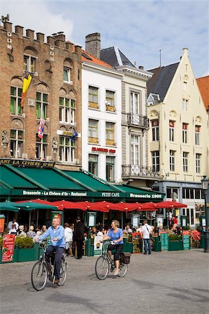 Main Square Marketplace, Bruges, West Flanders, Belgium, Europe Foto de stock - Con derechos protegidos, Código: 841-05784288