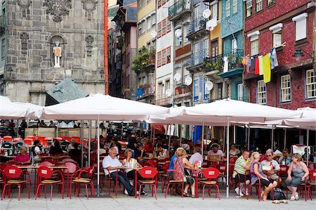 square portugal - Outdoor dining on Ribeira Square, Porto, Portugal, Europe Stock Photo - Rights-Managed, Code: 841-05784328