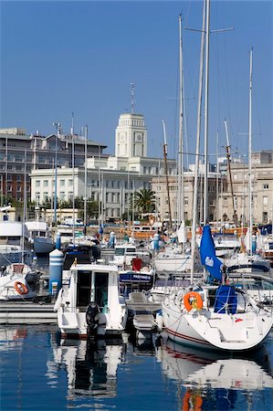 Yachts in Darsena Marina, La Coruna, Galicia, Spain, Europe Fotografie stock - Rights-Managed, Codice: 841-05784388