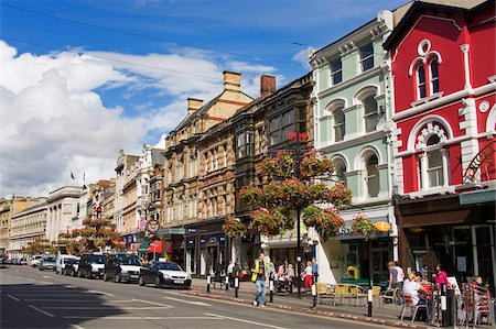 St Mary Street, Cardiff, pays de Galles, Royaume-Uni, Europe Photographie de stock - Rights-Managed, Code: 841-05784462