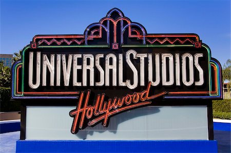 simsearch:841-05783102,k - Universal Studios sign at Universal Studios Hollywood in Los Angeles, California, United States of America, North America Stock Photo - Rights-Managed, Code: 841-05784506