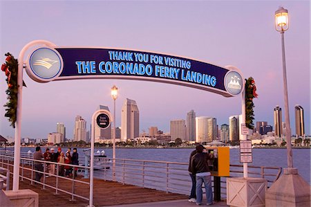 san diego - Ferry Landing sur l'île de Coronado, San Diego, Californie, États-Unis d'Amérique, l'Amérique du Nord Photographie de stock - Rights-Managed, Code: 841-05784519