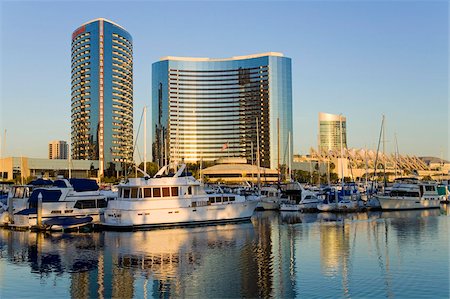 san diego - Embarcadero Marina, San Diego, California, United States of America, North America Foto de stock - Con derechos protegidos, Código: 841-05784525