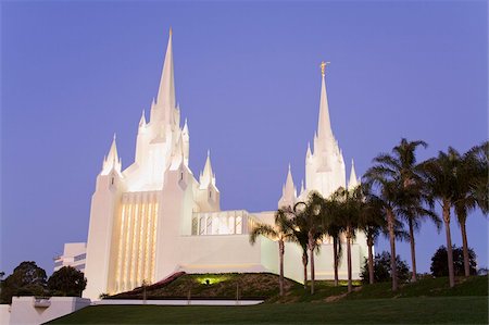 simsearch:841-05785552,k - Mormon Temple in La Jolla, San Diego County, California, United States of America, North America Foto de stock - Con derechos protegidos, Código: 841-05784556