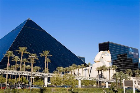 sfinge - Luxor Hotel and Casino, Las Vegas, Nevada, United States of America, North America Fotografie stock - Rights-Managed, Codice: 841-05784593