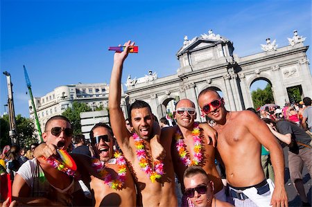 Gay Pride 2009, Puerta de Alcala, Madrid, Spain, Europe Stock Photo - Rights-Managed, Code: 841-05784633