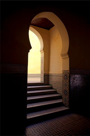 Mausoleum of Moulay Ismail, Meknes, Morocco, North Africa, Africa Stock Photo - Rights-Managed, Code: 841-05784648