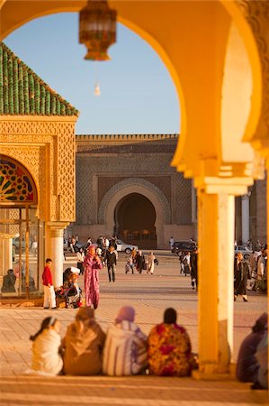 Place el Hedim, Bab Mansour, Meknes, UNESCO World Heritage Site, Morocco, North Africa, Africa Foto de stock - Con derechos protegidos, Código: 841-05784655