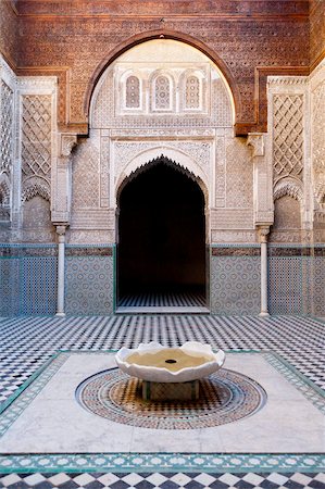 fez, morocco - Médersa Attarine, Fès, UNESCO World Heritage Site, Maghreb, Maroc Photographie de stock - Rights-Managed, Code: 841-05784667