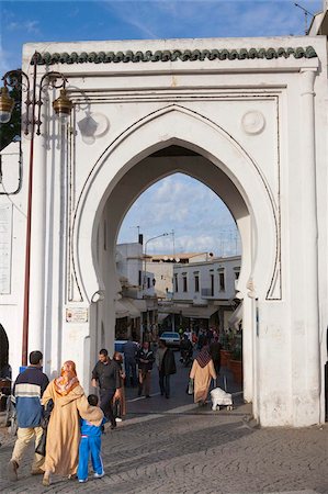 Bab el Fahs, porte de la médina, Tanger, Maroc, Afrique du Nord, Afrique Photographie de stock - Rights-Managed, Code: 841-05784674