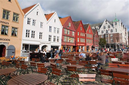 Bryggen, UNESCO World Heritage Site, Bergen, Hordaland, Norway, Scandinavia, Europe Foto de stock - Con derechos protegidos, Código: 841-05784693