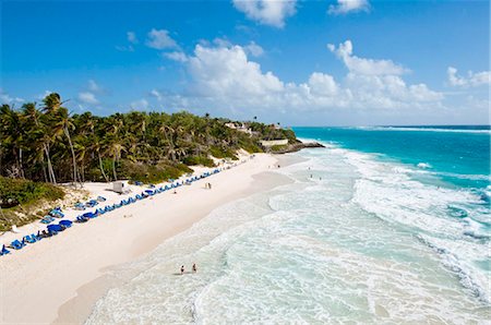 sea top view - Crane Beach at Crane Beach Resort, Barbados, Windward Islands, West Indies, Caribbean, Central America Stock Photo - Rights-Managed, Code: 841-05784899