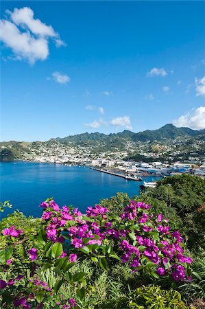physical geography - Kingstown Harbour, St. Vincent, St. Vincent and The Grenadines, Windward Islands, West Indies, Caribbean, Central America Stock Photo - Rights-Managed, Code: 841-05784922